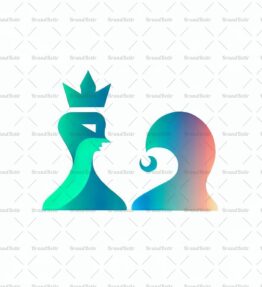 Abstrakte Schach König und Königin